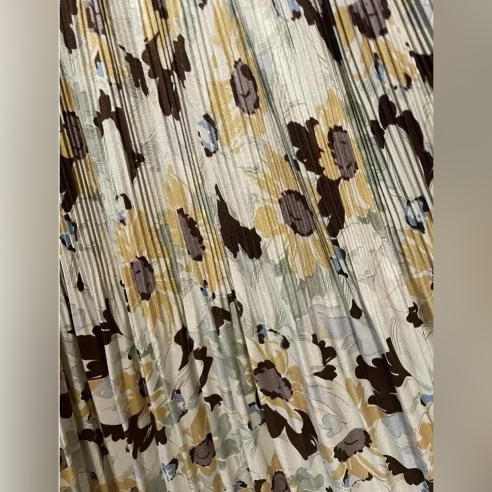 Polo Ralph Lauren Floral Maxi Dress in Cream and Brown - Picture 7 of 9